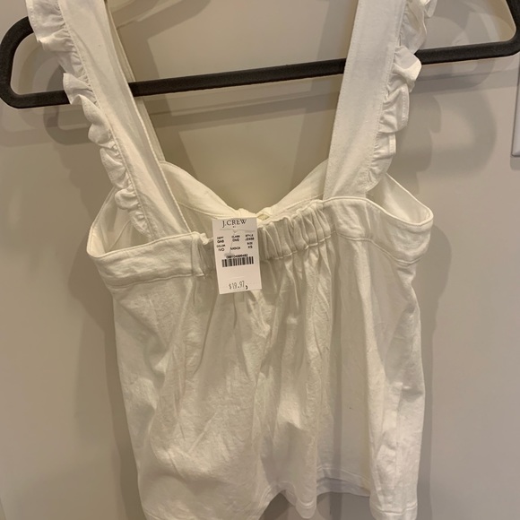 NWT jcrew ruffle trim tank top - Picture 6 of 7